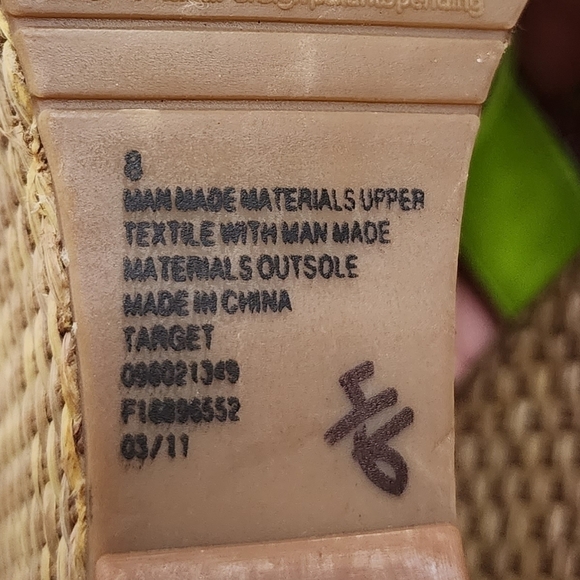 Miss Trish × Target Retro Green Wedge Heeled Sandals 8 - Picture 6 of 7